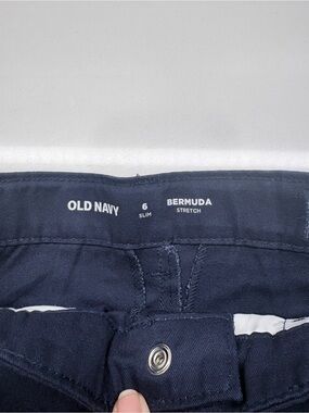 NWT Old Navy girls uniform shorts navy blue